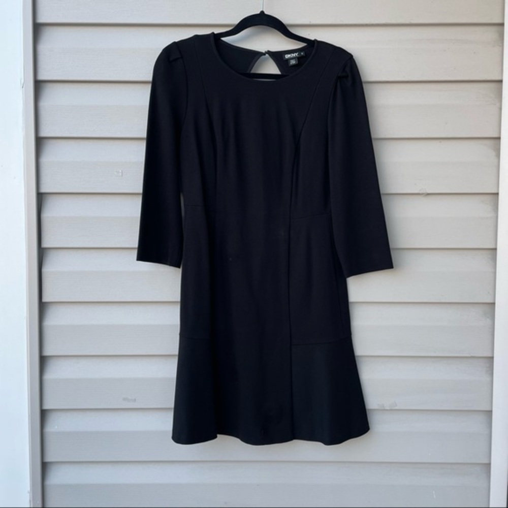 DKNY 3/4 sleeve Open Back Dress Size 10